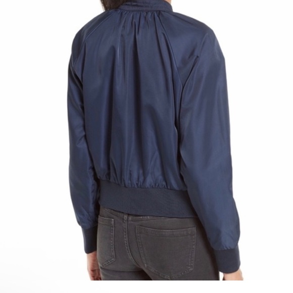 FREE PEOPLE MIDNIGHT BOMBER style jacket! Zip closure! Pockets! S - Picture 6 of 8